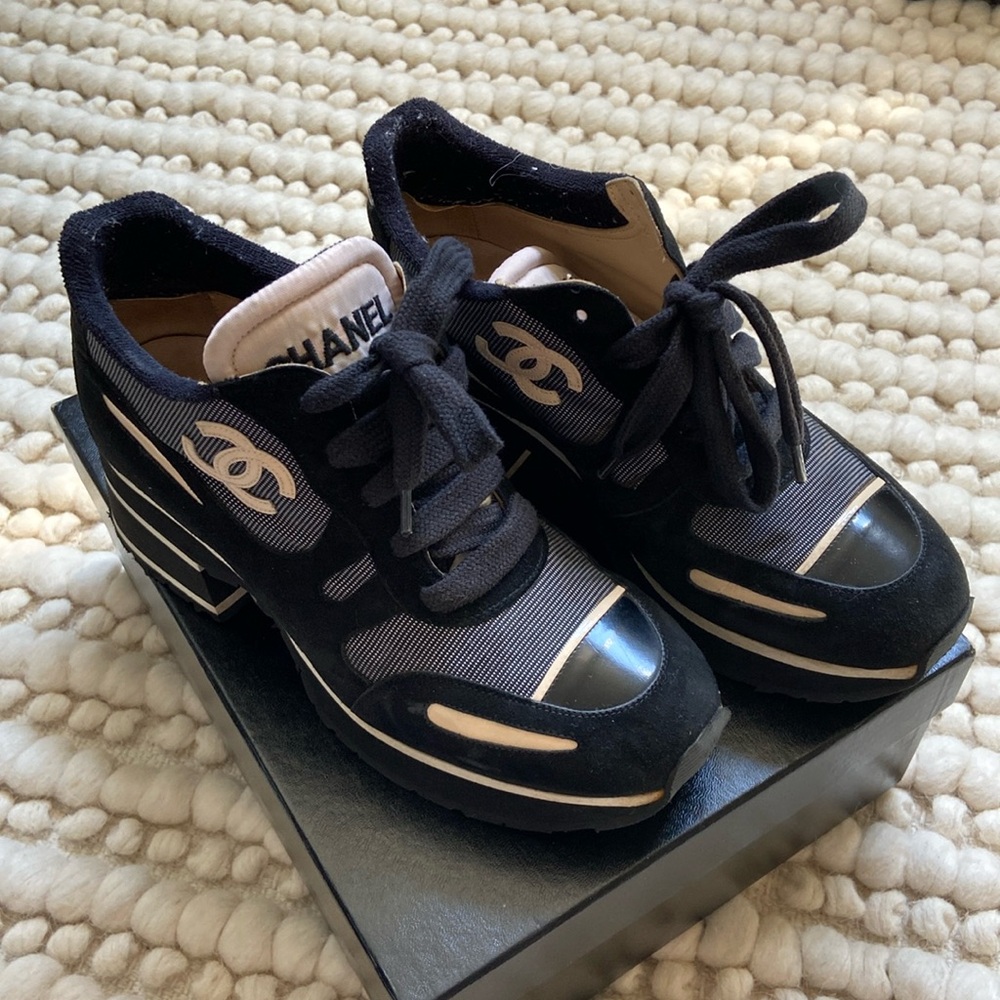 Chanel Heeled Sneakers